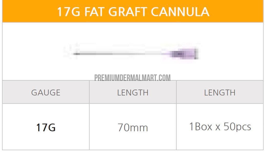 Allure Fat Graft Cannula (Box of 50 pcs)