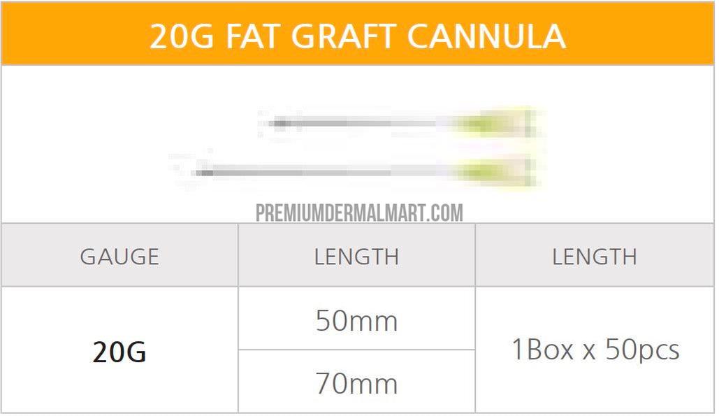 Allure Fat Graft Cannula (Box of 50 pcs)