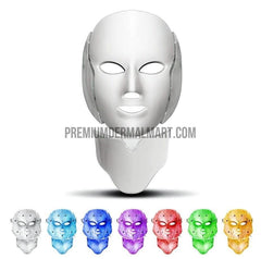LED Facial Mask with Neck – Korean Photon Therapy – 7 Colors Light
