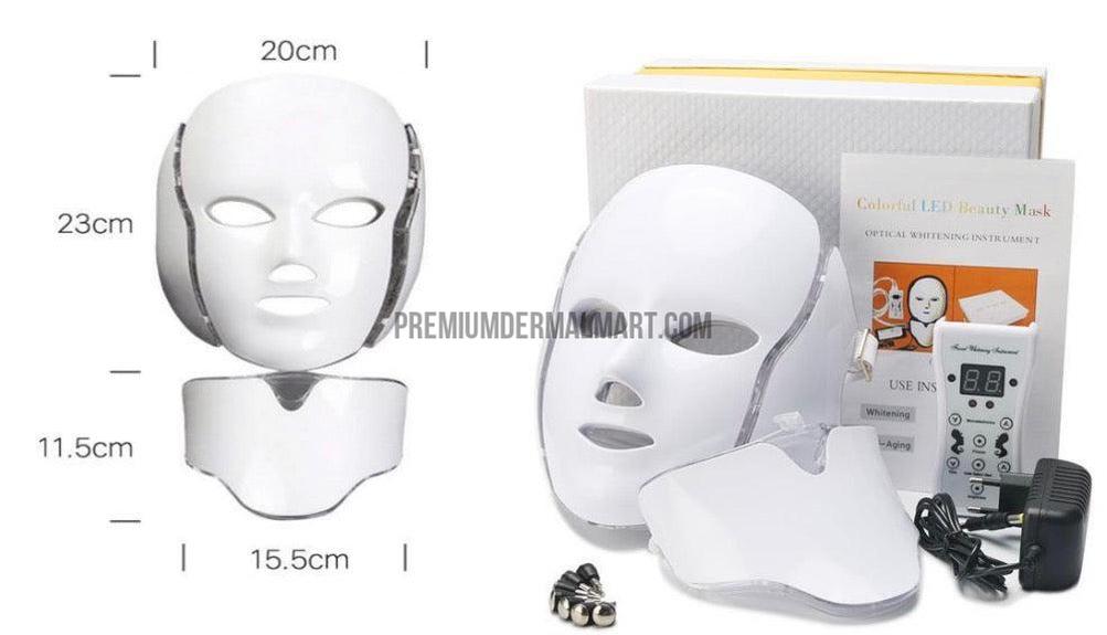 LS01 Máscara facial LED de terapia de fotóns de 7 cores
