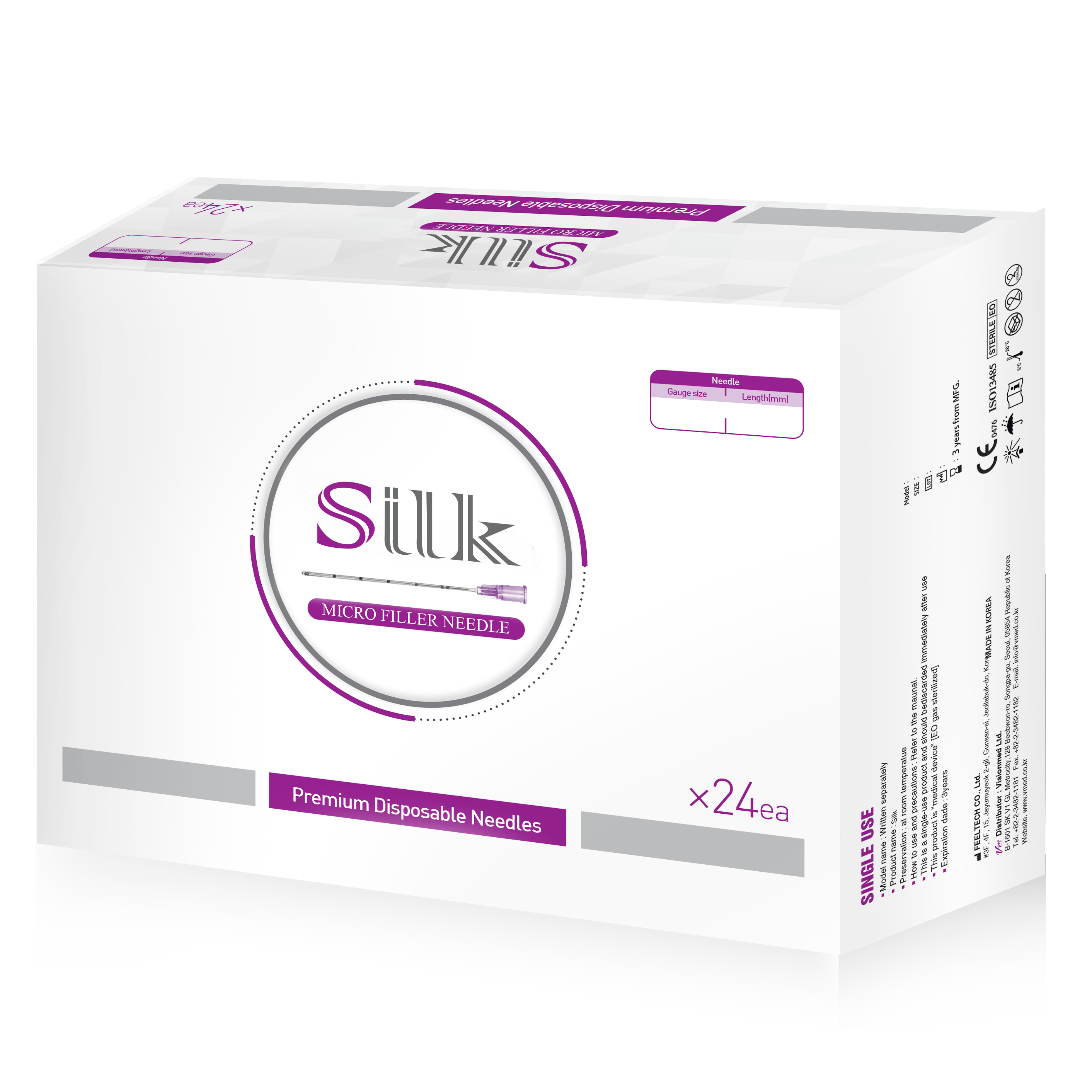 Silk Cannula 25G x 40mm (24 per box)-Premiumdermalmart.com
