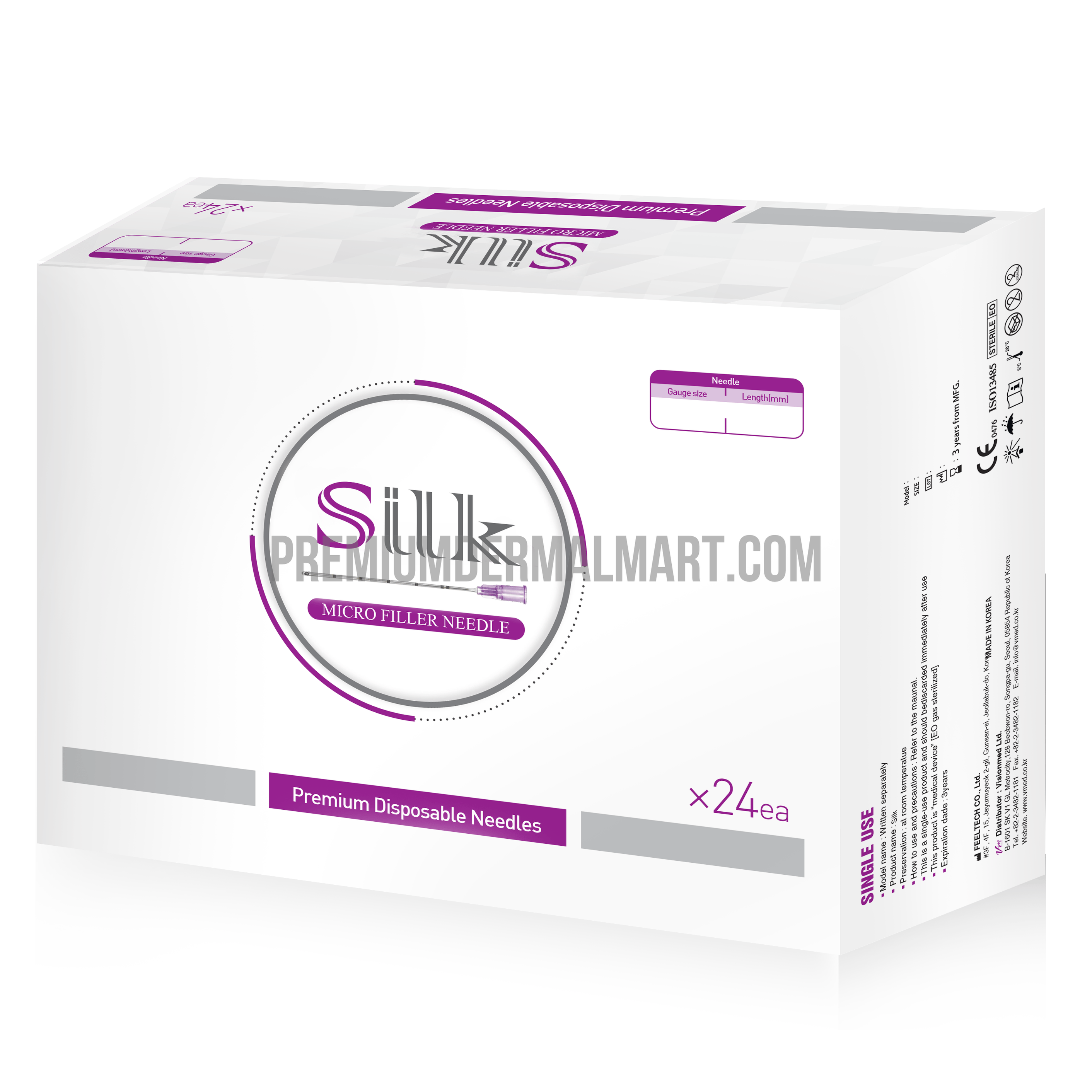Silk Cannula 25G x 40mm (24 per box)
