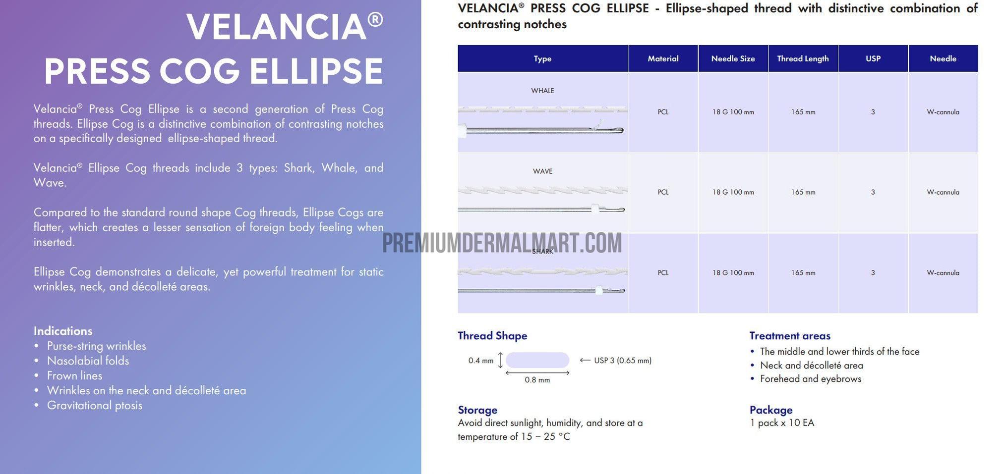 Velancia Lifting Threads (Per Pouch)