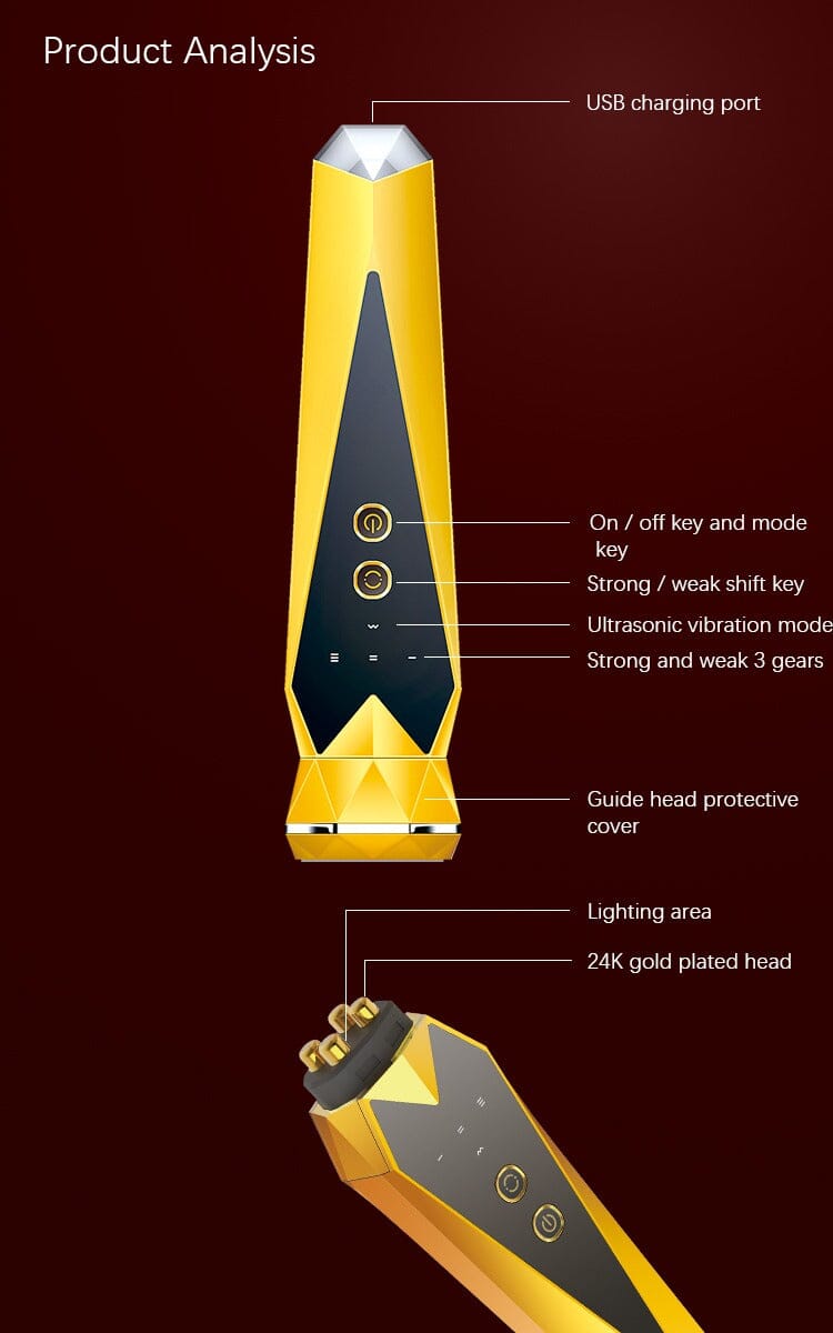 EMS LED Facial Eye Massager - Premium Dermal Mart