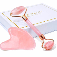Beauty Facial Massage Tool Jade Roller With a gift - Premium Dermal Mart