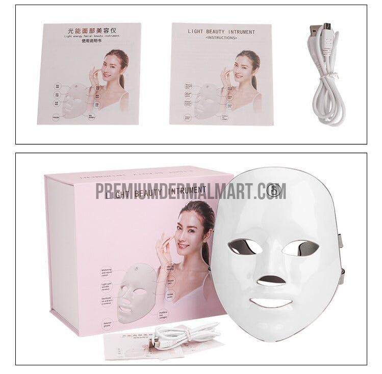 Máscara facial de terapia de luz LED