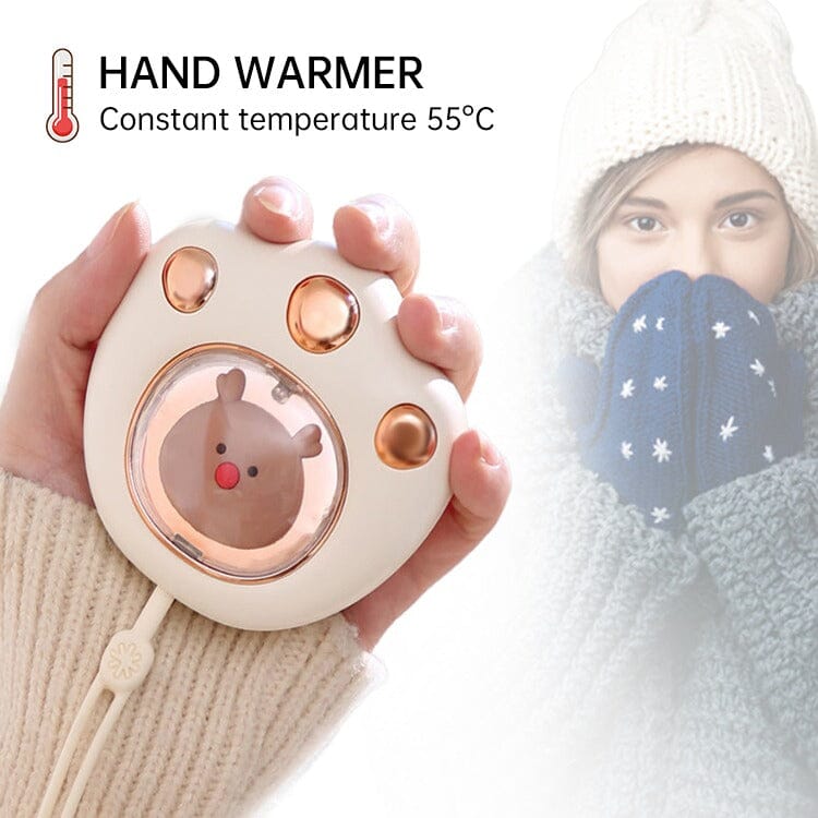 Mini Cute Cat Claw Shaped Rechargeable Hand Warmer - Premium Dermal Mart