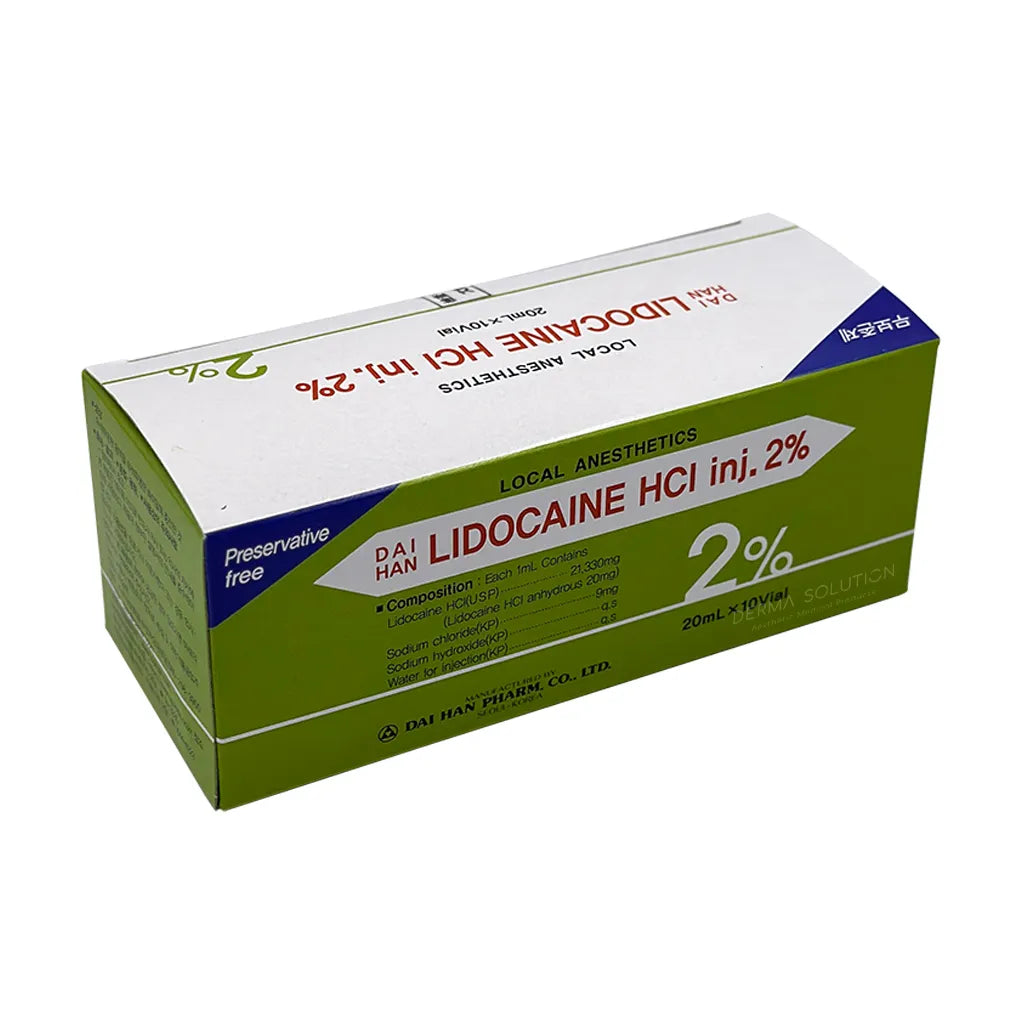 Daihan Lidocaine HCL Hydrate Inj. 2% (20ml) - premiumdermalmart.com