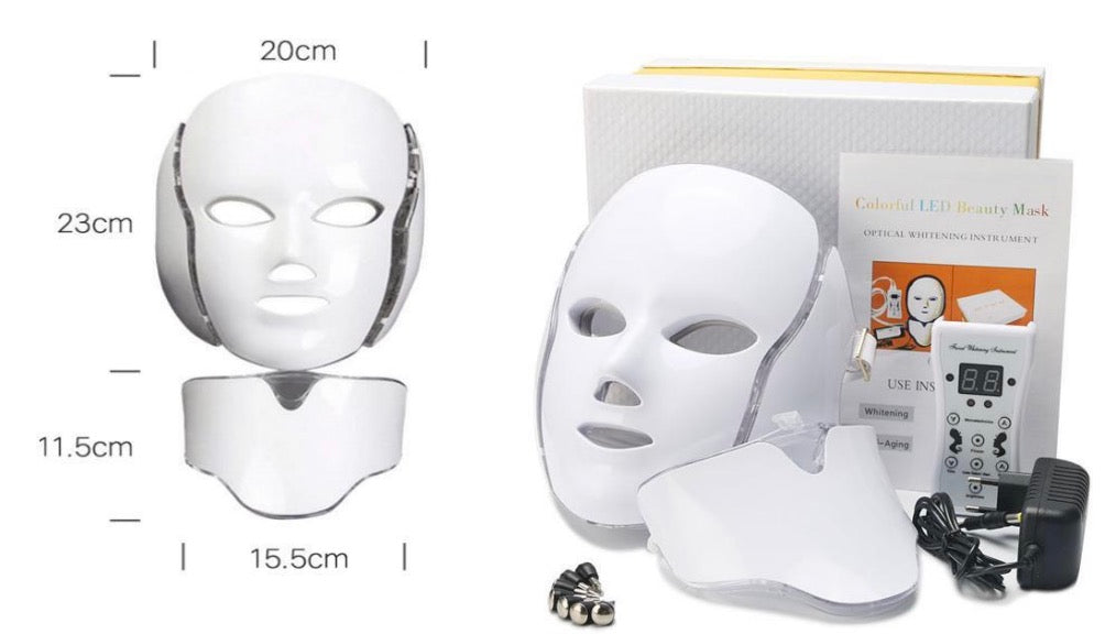 LS01 7 Colors Photon Therapy LED Facial Mask-Premiumdermalmart.com