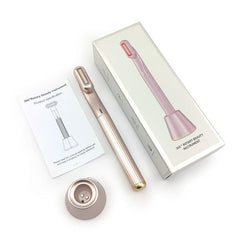 Hot Sale Skincare Vibration Anti Wrinkle Aging Face Lift Red Therapy Light Wand Pen Ems Eye Massager Device Microcurrent - Premium Dermal Mart