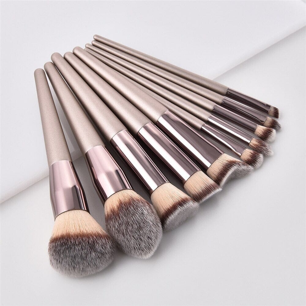 Makeup Brushes Foundation Powder Blush Eyeshadow Blend Cosmetic set brushes - Premium Dermal Mart